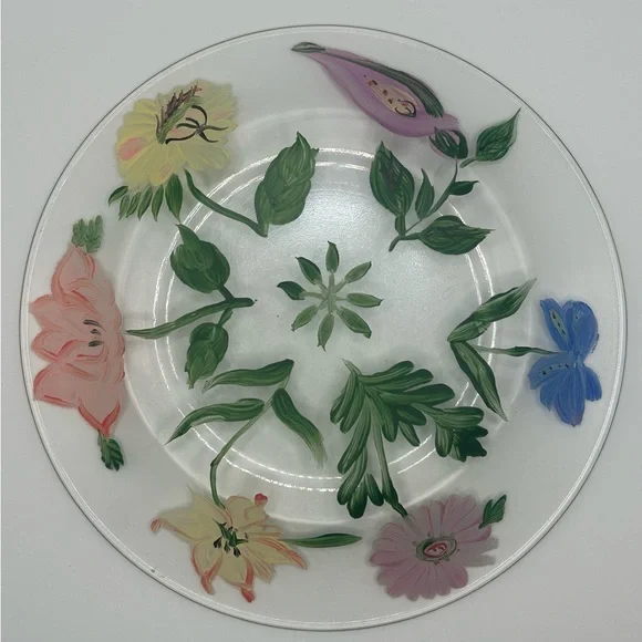 Vintage Royal Danube Glass Plates - Set of 4 - Picture 7 of 10